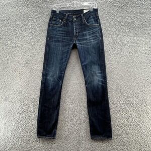Rag Bone Jeans Men 31X33 Blue Slim Straight RB15X Denim Dark Wash Pants
